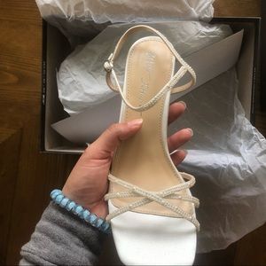 BNWT Pearl Embellished Betsey Johnson Heels